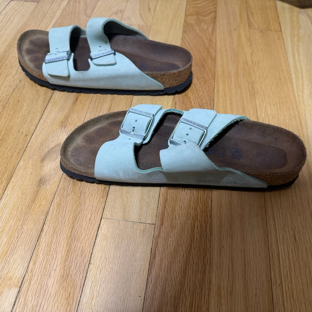 Women's Birkenstock Light Green Arizona Sandals 40/260 SKU680 - Picture 6 of 7